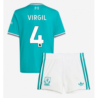 Liverpool Virgil van Dijk #4 Koszulka Trzecia dzieci 2025-26 Krótki Rękaw (+ krótkie spodenki) Liverpool Virgil van Dijk #4 Koszulka Trzecia dzieci 2025-26 Krótki Rękaw (+ krótkie spodenki)