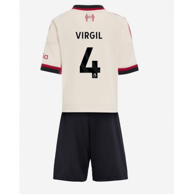 Liverpool Virgil van Dijk #4 Koszulka Wyjazdowa dzieci 2025-26 Krótki Rękaw (+ krótkie spodenki) Liverpool Virgil van Dijk #4 Koszulka Wyjazdowa dzieci 2025-26 Krótki Rękaw (+ krótkie spodenki)