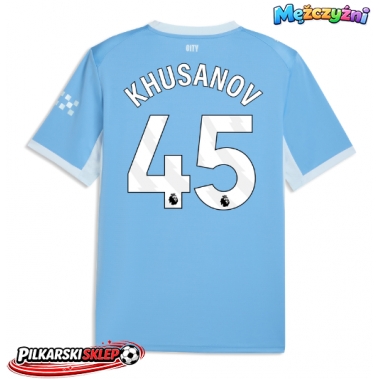 Manchester City Abdukodir Khusanov #45 Koszulka Podstawowa 2026-27 Krótki Rękaw