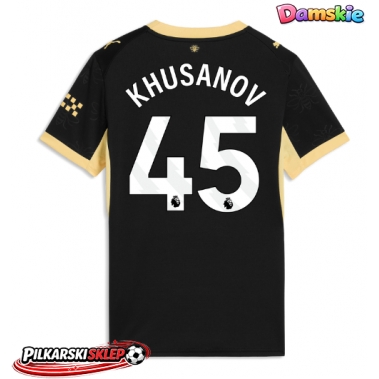 Manchester City Abdukodir Khusanov #45 Koszulka Wyjazdowa damskie 2026-27 Krótki Rękaw