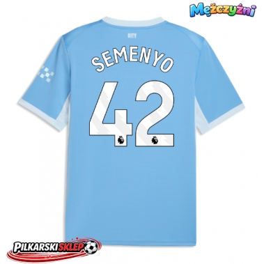 Manchester City Antoine Semenyo #42 Koszulka Podstawowa 2026-27 Krótki Rękaw