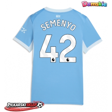 Manchester City Antoine Semenyo #42 Koszulka Podstawowa damskie 2026-27 Krótki Rękaw