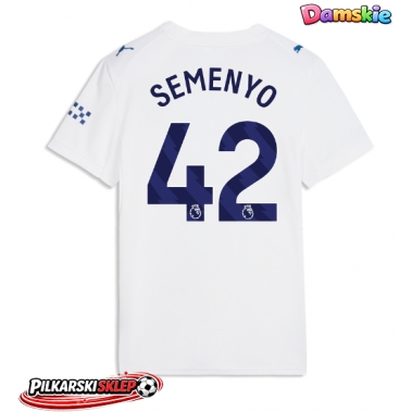 Manchester City Antoine Semenyo #42 Koszulka Trzecia damskie 2026-27 Krótki Rękaw