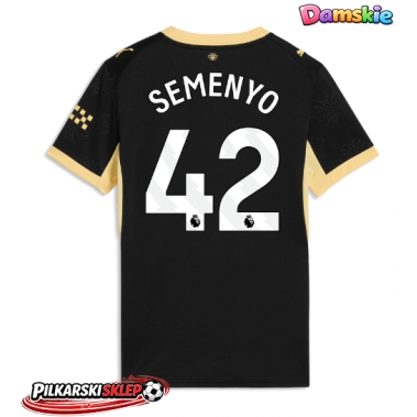 Manchester City Antoine Semenyo #42 Koszulka Wyjazdowa damskie 2026-27 Krótki Rękaw