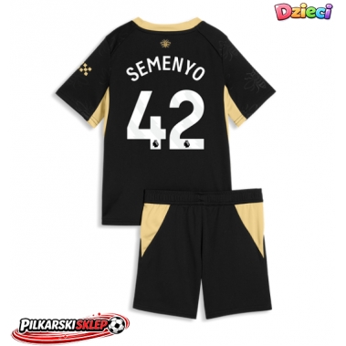 Manchester City Antoine Semenyo #42 Koszulka Wyjazdowa dzieci 2026-27 Krótki Rękaw (+ krótkie spodenki)