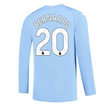 Manchester City Bernardo Silva #20 Koszulka Podstawowa 2023-24 Długi Rękaw