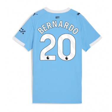 Manchester City Bernardo Silva #20 Koszulka Podstawowa damskie 2025-26 Krótki Rękaw Manchester City Bernardo Silva #20 Koszulka Podstawowa damskie 2025-26 Krótki Rękaw