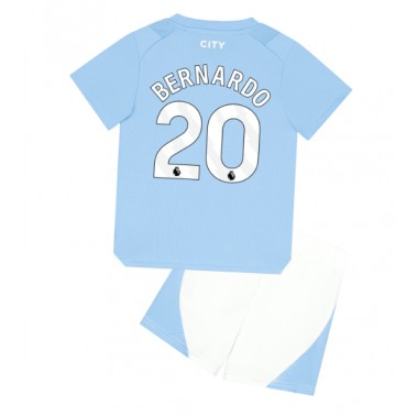 Manchester City Bernardo Silva #20 Koszulka Podstawowa dzieci 2023-24 Krótki Rękaw (+ krótkie spodenki)