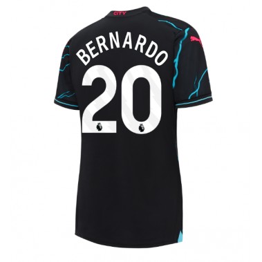 Manchester City Bernardo Silva #20 Koszulka Trzecia damskie 2023-24 Krótki Rękaw