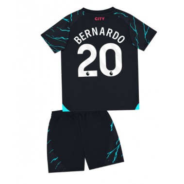 Manchester City Bernardo Silva #20 Koszulka Trzecia dzieci 2023-24 Krótki Rękaw (+ krótkie spodenki)