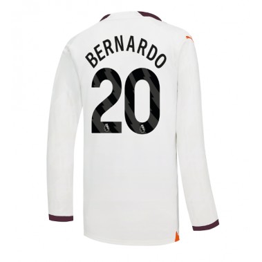 Manchester City Bernardo Silva #20 Koszulka Wyjazdowa 2023-24 Długi Rękaw