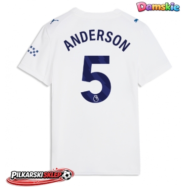 Manchester City Elliot Anderson #5 Koszulka Trzecia damskie 2026-27 Krótki Rękaw