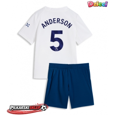 Manchester City Elliot Anderson #5 Koszulka Trzecia dzieci 2026-27 Krótki Rękaw (+ krótkie spodenki)