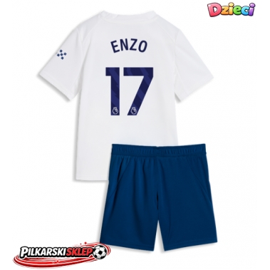 Manchester City Enzo Fernandez #17 Koszulka Trzecia dzieci 2026-27 Krótki Rękaw (+ krótkie spodenki)