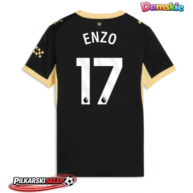 Manchester City Enzo Fernandez #17 Koszulka Wyjazdowa damskie 2026-27 Krótki Rękaw