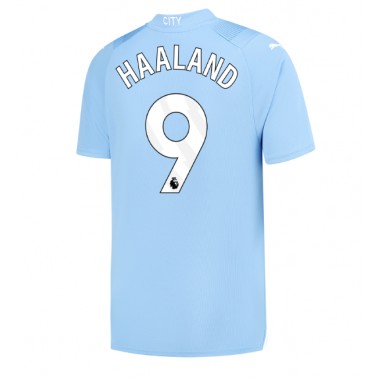 Manchester City Erling Haaland #9 Koszulka Podstawowa 2023-24 Krótki Rękaw