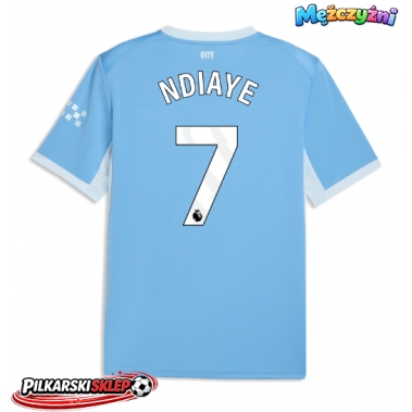 Manchester City Iliman Ndiaye #7 Koszulka Podstawowa 2026-27 Krótki Rękaw