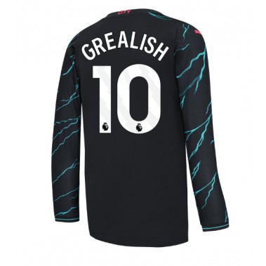 Manchester City Jack Grealish #10 Koszulka Trzecia 2023-24 Długi Rękaw