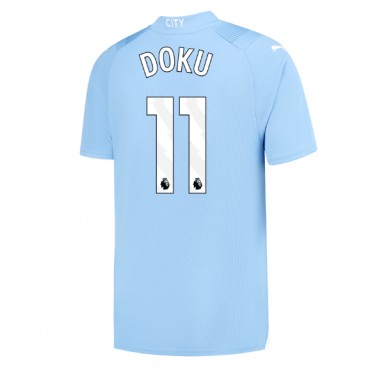 Manchester City Jeremy Doku #11 Koszulka Podstawowa 2023-24 Krótki Rękaw