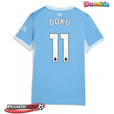Manchester City Jeremy Doku #11 Koszulka Podstawowa damskie 2026-27 Krótki Rękaw