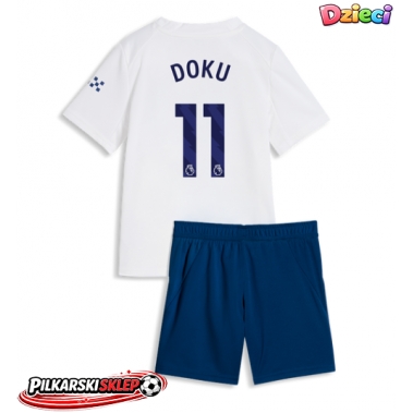 Manchester City Jeremy Doku #11 Koszulka Trzecia dzieci 2026-27 Krótki Rękaw (+ krótkie spodenki)
