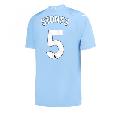 Manchester City John Stones #5 Koszulka Podstawowa 2023-24 Krótki Rękaw