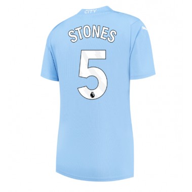 Manchester City John Stones #5 Koszulka Podstawowa damskie 2023-24 Krótki Rękaw