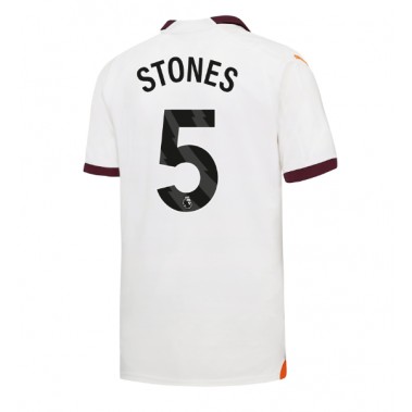 Manchester City John Stones #5 Koszulka Wyjazdowa 2023-24 Krótki Rękaw