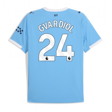Manchester City Josko Gvardiol #24 Koszulka Podstawowa 2025-26 Krótki Rękaw Manchester City Josko Gvardiol #24 Koszulka Podstawowa 2025-26 Krótki Rękaw