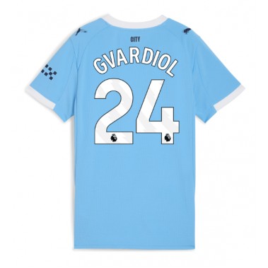 Manchester City Josko Gvardiol #24 Koszulka Podstawowa damskie 2025-26 Krótki Rękaw