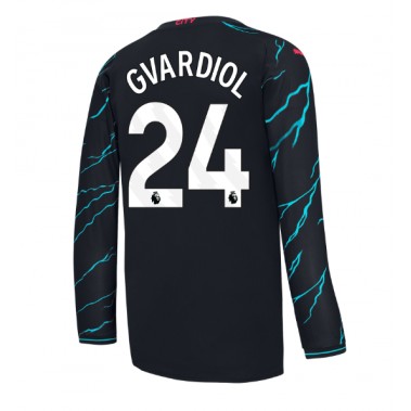 Manchester City Josko Gvardiol #24 Koszulka Trzecia 2023-24 Długi Rękaw