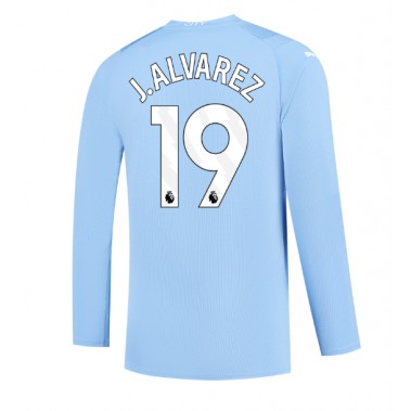 Manchester City Julian Alvarez #19 Koszulka Podstawowa 2023-24 Długi Rękaw