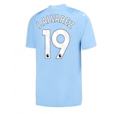 Manchester City Julian Alvarez #19 Koszulka Podstawowa 2023-24 Krótki Rękaw