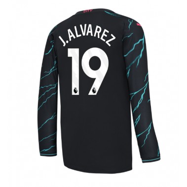 Manchester City Julian Alvarez #19 Koszulka Trzecia 2023-24 Długi Rękaw