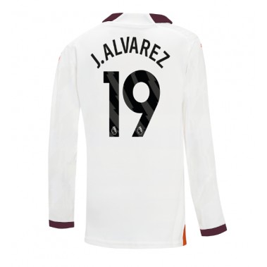 Manchester City Julian Alvarez #19 Koszulka Wyjazdowa 2023-24 Długi Rękaw