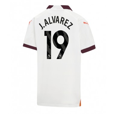 Manchester City Julian Alvarez #19 Koszulka Wyjazdowa 2023-24 Krótki Rękaw