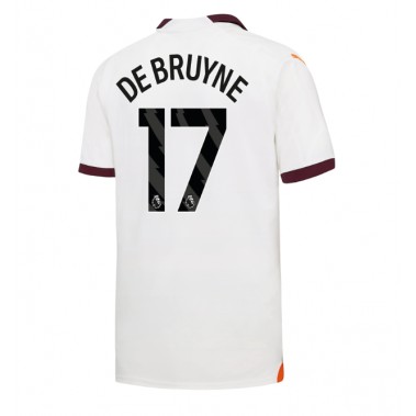 Manchester City Kevin De Bruyne #17 Koszulka Wyjazdowa 2023-24 Krótki Rękaw