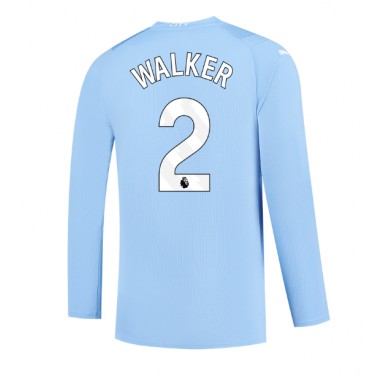 Manchester City Kyle Walker #2 Koszulka Podstawowa 2023-24 Długi Rękaw