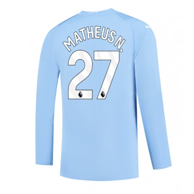 Manchester City Matheus Nunes #27 Koszulka Podstawowa 2023-24 Długi Rękaw