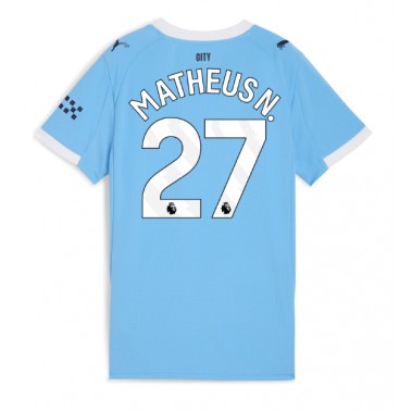 Manchester City Matheus Nunes #27 Koszulka Podstawowa damskie 2025-26 Krótki Rękaw
