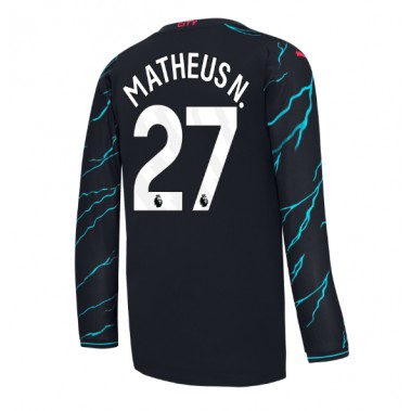 Manchester City Matheus Nunes #27 Koszulka Trzecia 2023-24 Długi Rękaw