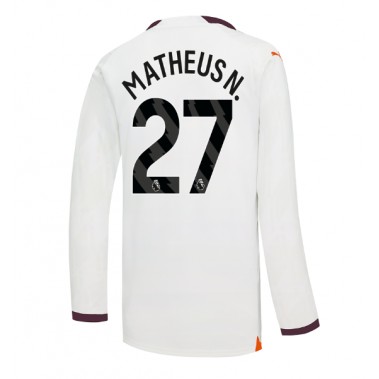 Manchester City Matheus Nunes #27 Koszulka Wyjazdowa 2023-24 Długi Rękaw