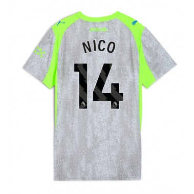 Manchester City Nico Gonzalez #14 Koszulka Trzecia damskie 2025-26 Krótki Rękaw Manchester City Nico Gonzalez #14 Koszulka Trzecia damskie 2025-26 Krótki Rękaw