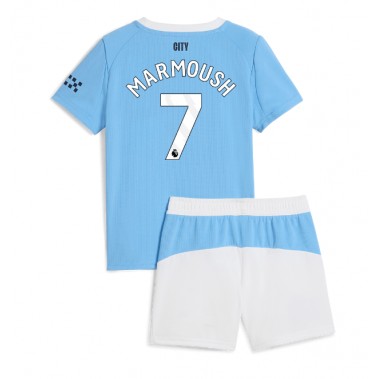 Manchester City Omar Marmoush #7 Koszulka Podstawowa dzieci 2025-26 Krótki Rękaw (+ krótkie spodenki) Manchester City Omar Marmoush #7 Koszulka Podstawowa dzieci 2025-26 Krótki Rękaw (+ krótkie spodenki)