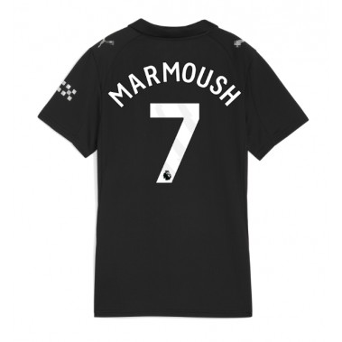 Manchester City Omar Marmoush #7 Koszulka Wyjazdowa damskie 2025-26 Krótki Rękaw Manchester City Omar Marmoush #7 Koszulka Wyjazdowa damskie 2025-26 Krótki Rękaw