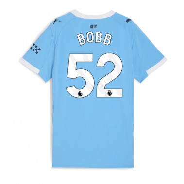 Manchester City Oscar Bobb #52 Koszulka Podstawowa damskie 2025-26 Krótki Rękaw Manchester City Oscar Bobb #52 Koszulka Podstawowa damskie 2025-26 Krótki Rękaw