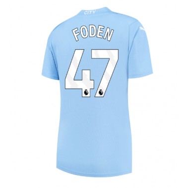 Manchester City Phil Foden #47 Koszulka Podstawowa damskie 2023-24 Krótki Rękaw
