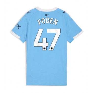 Manchester City Phil Foden #47 Koszulka Podstawowa damskie 2025-26 Krótki Rękaw Manchester City Phil Foden #47 Koszulka Podstawowa damskie 2025-26 Krótki Rękaw