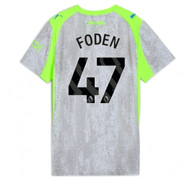 Manchester City Phil Foden #47 Koszulka Trzecia damskie 2025-26 Krótki Rękaw Manchester City Phil Foden #47 Koszulka Trzecia damskie 2025-26 Krótki Rękaw
