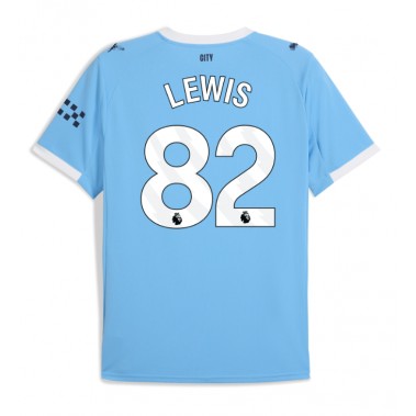 Manchester City Rico Lewis #82 Koszulka Podstawowa 2025-26 Krótki Rękaw